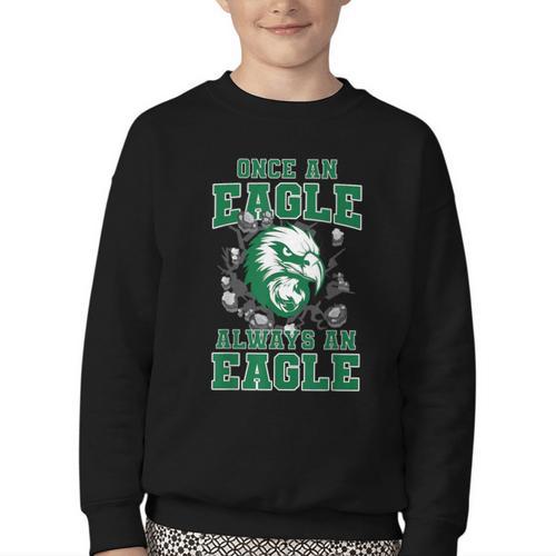 Always An Eagle Back To School Spirit G Youth Crewneck Sweatshirt - Savourry
