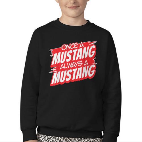 Always A Mustang Back To School Spirit R Youth Crewneck Sweatshirt - Savourry