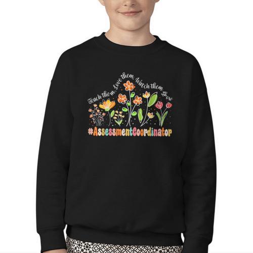Assessment Coordinator Appreciation Week Back To School Youth Crewneck Sweatshirt - Savourry