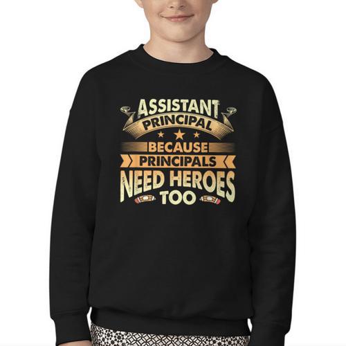 Assistant Principal Back To School Assistant Principal Youth Crewneck Sweatshirt - Savourry