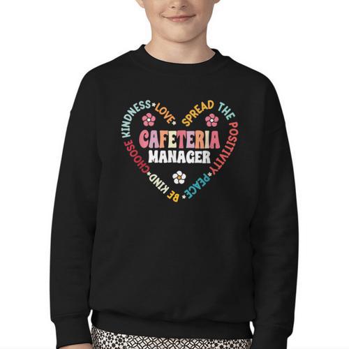 Back To School Cafeteria Manager Lunch Lady Squad Or Team Youth Crewneck Sweatshirt - Savourry