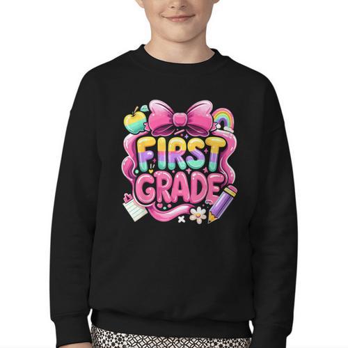 Back To School Team 1st Grade First Grade Youth Crewneck Sweatshirt - Savourry