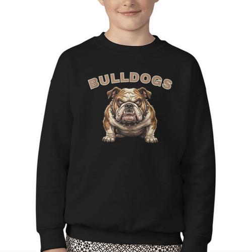 Bulldogs Back To School Spirit Youth Crewneck Sweatshirt - Savourry