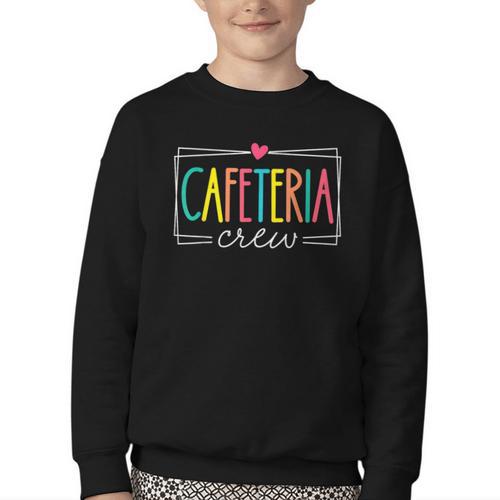 Cafeteria Crew Lunch Ladies Rock Women Back To School Youth Crewneck Sweatshirt - Savourry
