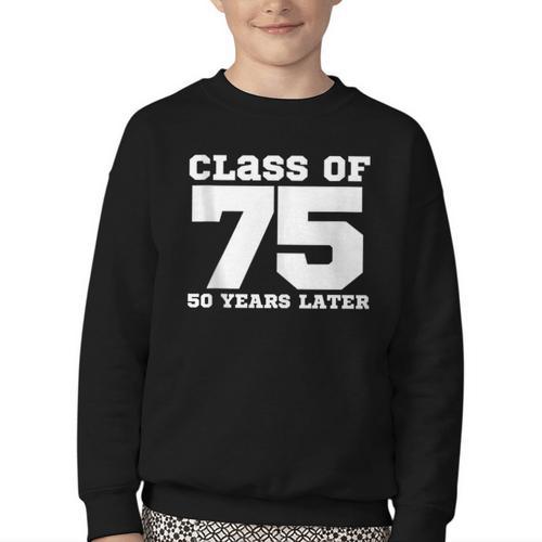Class Of 1975 50 Years Later Reunions SQUAD Back To School Youth Crewneck Sweatshirt - Savourry