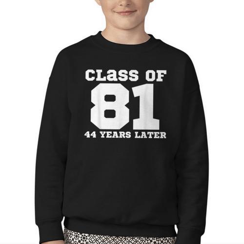 Class Of 1981 44 Years Later Reunions SQUAD Back To School Youth Crewneck Sweatshirt - Savourry