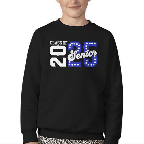 Class Of 2025 Senior 2025 Back To School Graduation Party Youth Crewneck Sweatshirt - Savourry