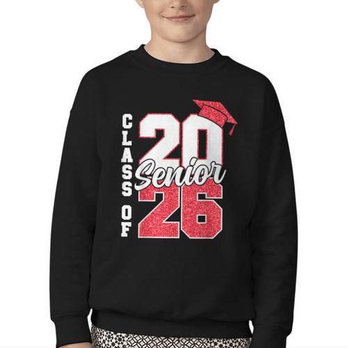Class Of 2026 Senior 2026 Graduation 2026 Back To School Youth Crewneck Sweatshirt - Savourry
