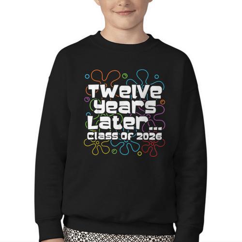 Class Of 2026 Senior Twelve Years Later Back To School Youth Crewneck Sweatshirt - Savourry