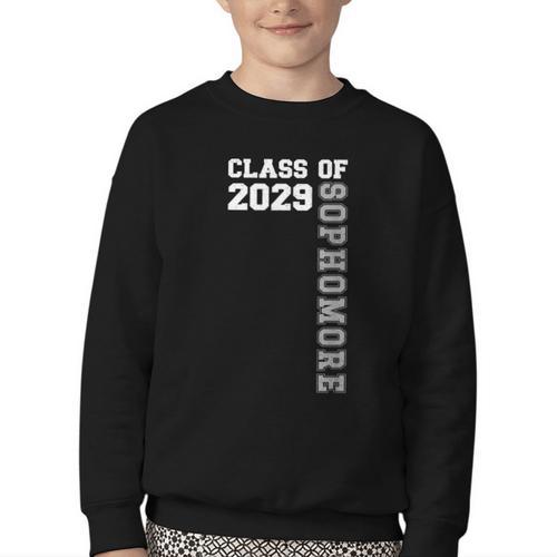 Class Of 2029 Sophomore 2029 Back To School Youth Crewneck Sweatshirt - Savourry