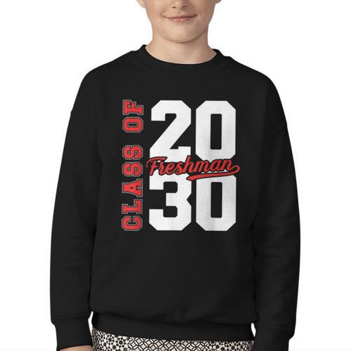 Class Of 2030 Freshman 2030 Back To School Youth Crewneck Sweatshirt - Savourry