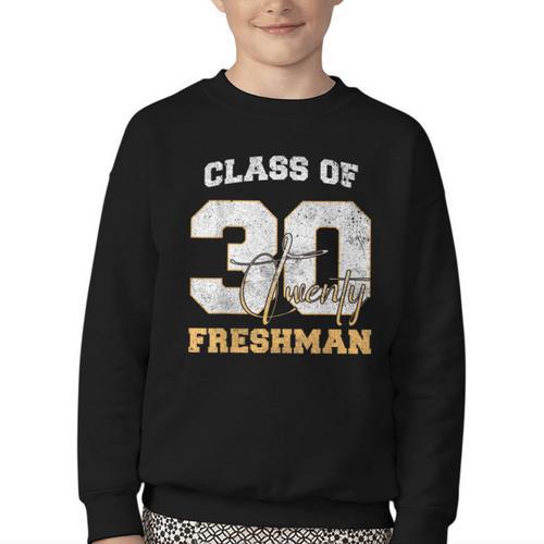 Class Of 2030 Freshman High School Back To School 9th Grade Youth Crewneck Sweatshirt - Savourry