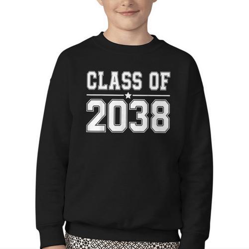 Class Of 2038 Grow With Me Back To School Kindergarten 2038 Youth Crewneck Sweatshirt - Savourry