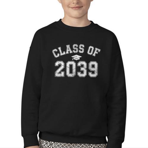 Class Of 2039 Grow Witih Me School Back To School First Day Youth Crewneck Sweatshirt - Savourry