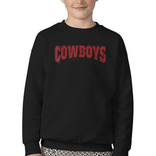 Cowboys Back To School Spirit M Youth Crewneck Sweatshirt - Savourry