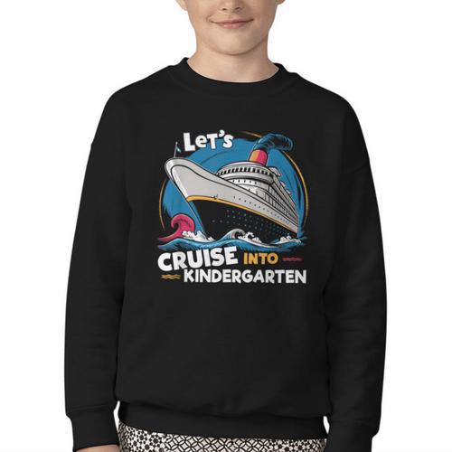 Cruise Ship Kindergarten Back To School Boys Girls Kids Youth Crewneck Sweatshirt - Savourry