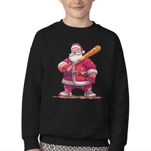 Festive Baseball Bat Costume For Adults And Kids Youth Crewneck Sweatshirt - Sportilla