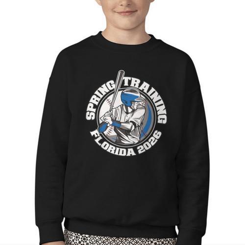 Florida Spring Trainings 2026 Baseball Grapefruit Cactus Youth Crewneck Sweatshirt - Sportilla