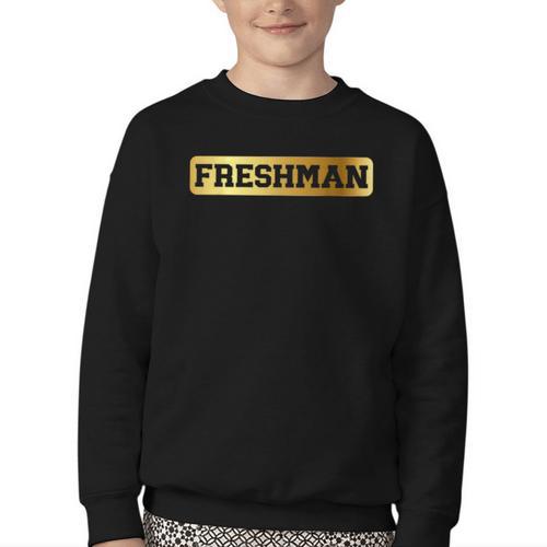 Freshman 9th Grade Back To School First Day Juneteenth Afro Youth Crewneck Sweatshirt - Savourry
