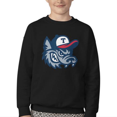 Jarrell Storm Chasers Baseball Big Logo Youth Crewneck Sweatshirt - Sportilla