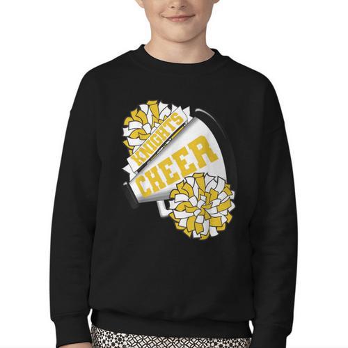 Knights Cheer Back To School Cheerleading Spirit GY Youth Crewneck Sweatshirt - Savourry