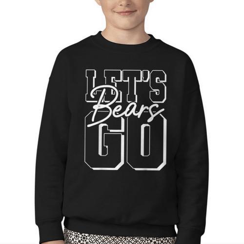Let's Go Bears Back To School Spirit Youth Crewneck Sweatshirt - Savourry
