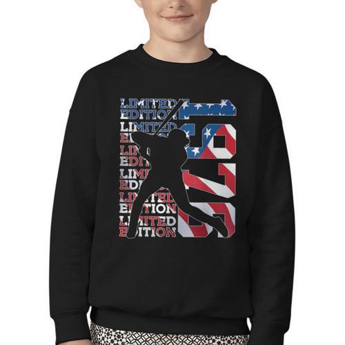 Limited Edition 1976 Baseball 50TH Birthday Youth Crewneck Sweatshirt - Sportilla
