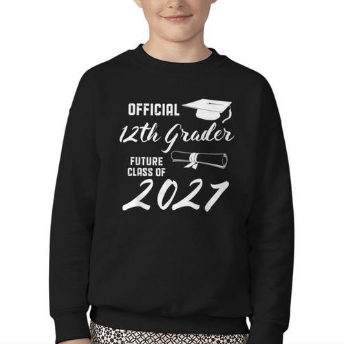 Official 12th Grader Future Class Of 2027 Back To School Youth Crewneck Sweatshirt - Savourry