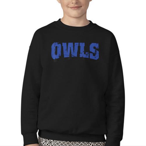 Owls Back To School Spirit B Youth Crewneck Sweatshirt - Savourry