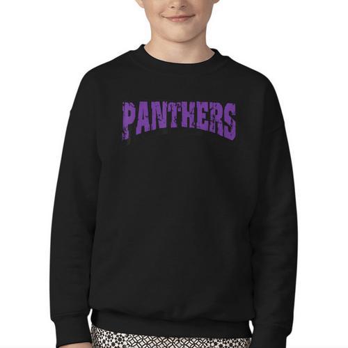 Panthers Back To School Spirit P Youth Crewneck Sweatshirt - Savourry