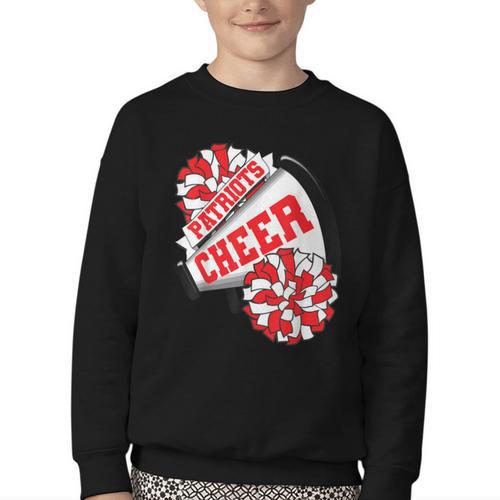 Patriots Cheer Back To School Cheerleading Spirit R Youth Crewneck Sweatshirt - Savourry