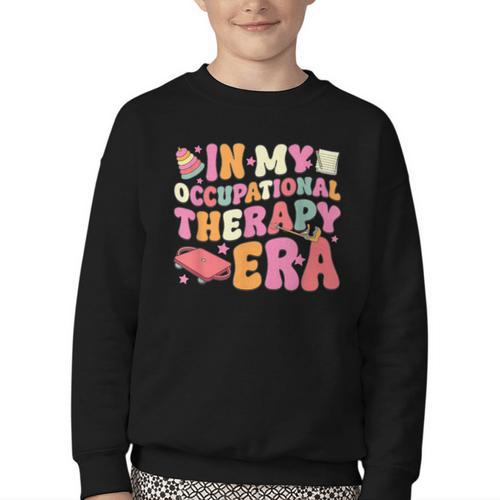 Retro In My Occupational Therapy Era OT OTA Back To School Youth Crewneck Sweatshirt - Savourry