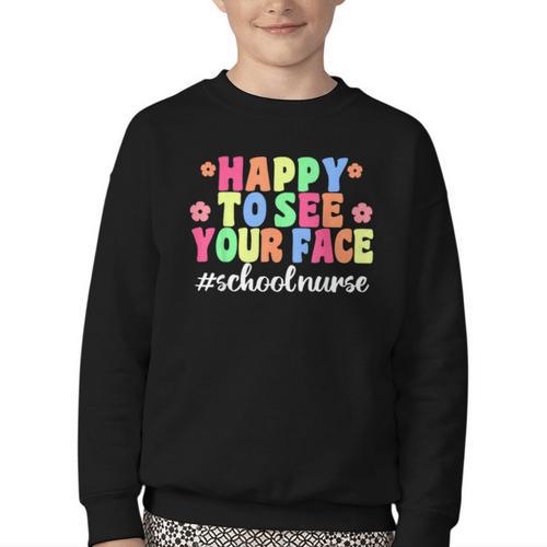 School Nurse For Back To School Nursing Youth Crewneck Sweatshirt - Savourry