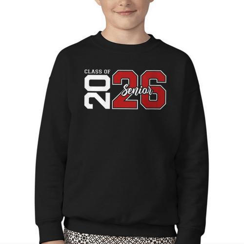 Senior 2026 Class Of 2026 Back To School Men Women Youth Crewneck Sweatshirt - Savourry