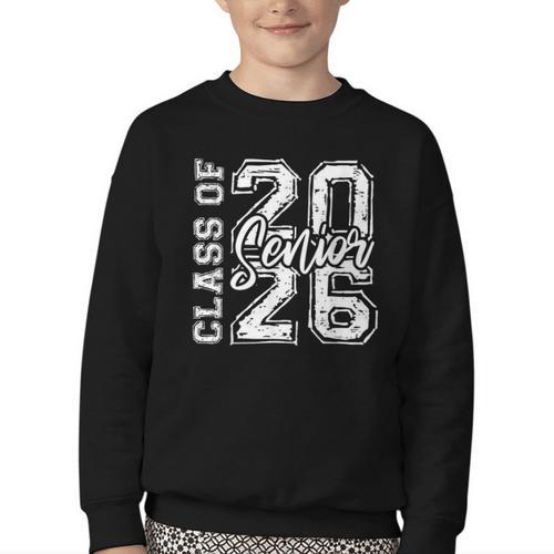 Senior 2026 Class Of 2026 Graduate Back To School Women Men Youth Crewneck Sweatshirt - Savourry