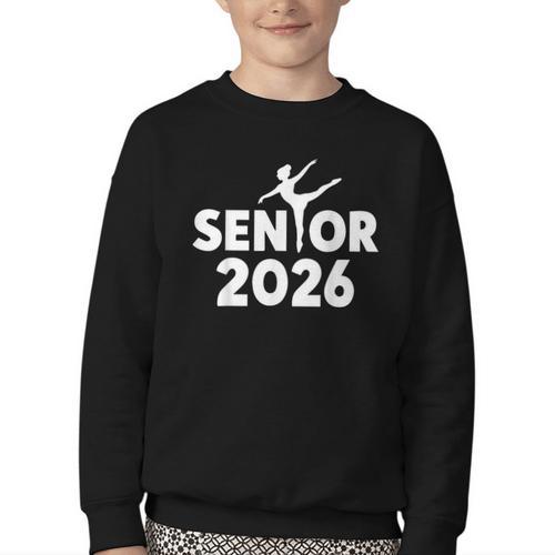 Senior 2026 Dance Team Class Of 2026 Graduate Back To School Youth Crewneck Sweatshirt - Savourry