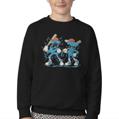 Six Seven Bruh Baseball 67 Meme For Men Boy Kids Youth Crewneck Sweatshirt - Sportilla