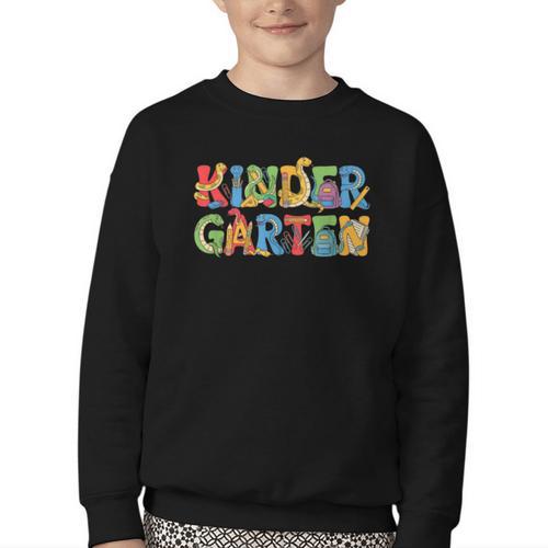 Snake Kindergarten Back To School Kids Boys Girls Youth Crewneck Sweatshirt - Savourry