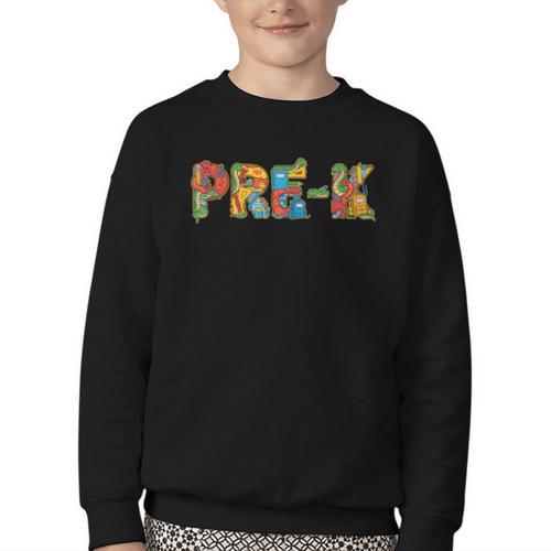 Snake Pre K Back To School Kids Boys Girls Youth Crewneck Sweatshirt - Savourry