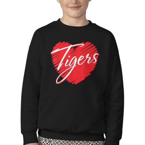 Tigers Heart Back To School Spirit R Youth Crewneck Sweatshirt - Savourry