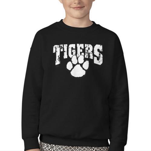 Tigers School Spirit Back To School B Youth Crewneck Sweatshirt - Savourry