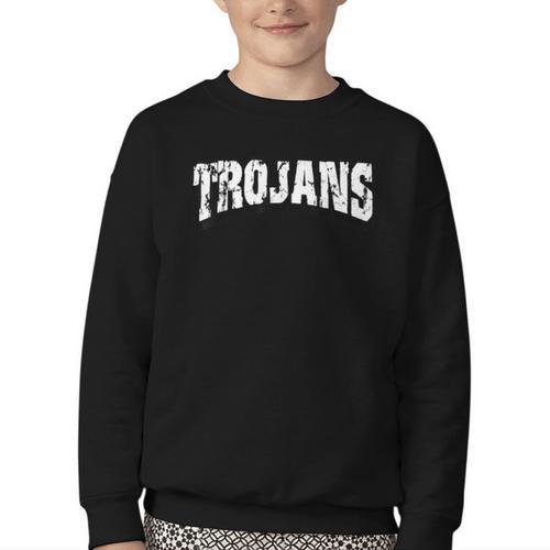 Trojans Back To School Spirit Youth Crewneck Sweatshirt - Savourry