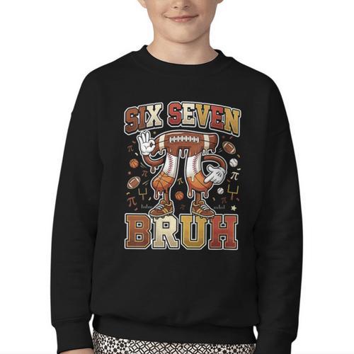 Women's Six Seven 67 Happy Pi Day 314 Football Basketball Baseball Youth Crewneck Sweatshirt - Sportilla