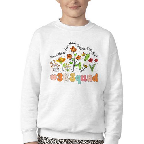 3K Squad Appreciation Week Back To School Youth Crewneck Sweatshirt - Savourry