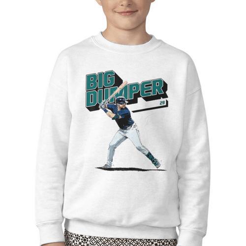 Cal Raleigh Seattle MLB Baseball Players MLBCRA205M Youth Crewneck Sweatshirt - Sportilla