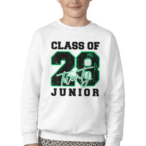 Class Of 2028 Junior High School Back To School 11th Grade Youth Crewneck Sweatshirt - Savourry