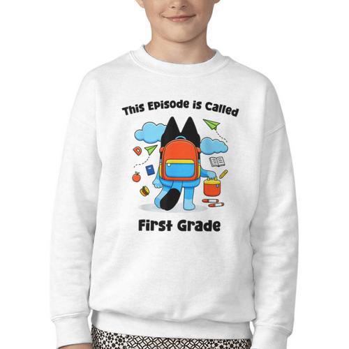 This Episode Is Called First Grade Back To School Youth Crewneck Sweatshirt - Savourry