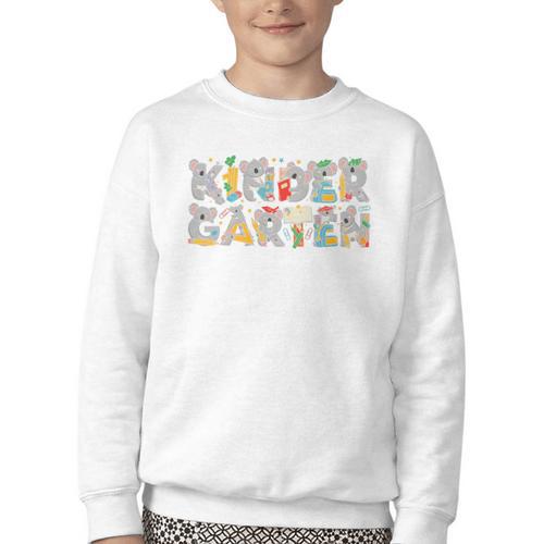 Koala Kindergarten Back To School Kids Boys Girls Premium Tri-Blend Youth Crewneck Sweatshirt - Savourry