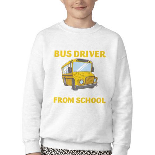 School Bus Driver Kindness Humor Back To School Quote Premium Tri-Blend Youth Crewneck Sweatshirt - Savourry