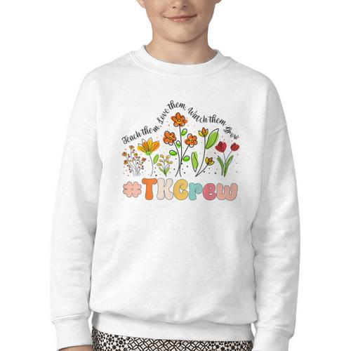 TK Crew Appreciation Week Back To School Youth Crewneck Sweatshirt - Savourry